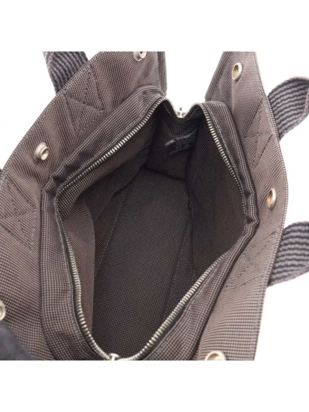 Hermes Tote Her Line PM Gray Canvas